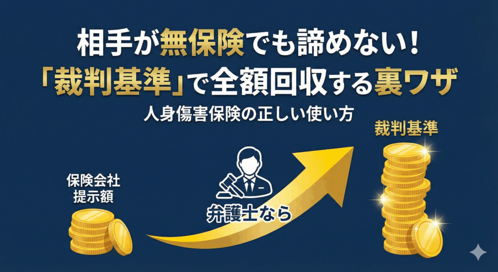 人身傷害　無保険　交通事故